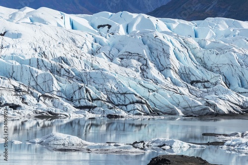 氷河の氷 Matanuska Glacier in alaska