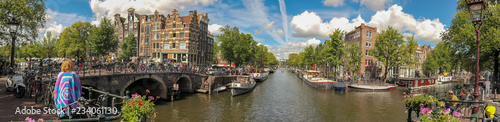 Canalside in Amsterdam