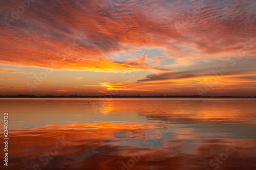 Sonnenuntergang am Bodden