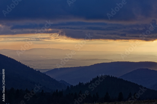 coucher de soleil sur les Vosges © Olympixel