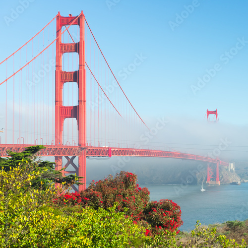 One of the symbol of San Francisco is the Golden Gate Bridge.