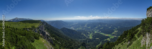 View on a valley in Rax Alps