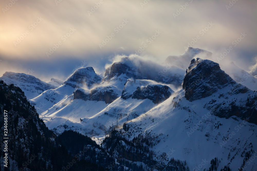 Obraz premium Swiss Alps - Kandersteg -Sunnbüel - Majestic view of mountains