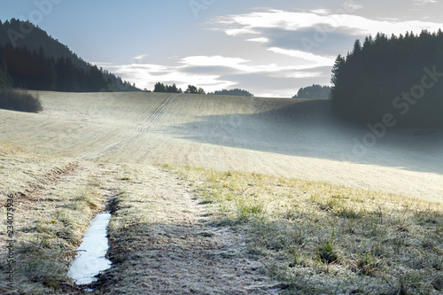 winter landscape on moutains