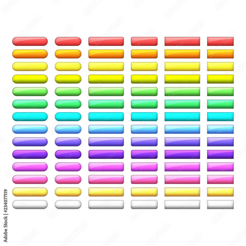 vector web buttons set