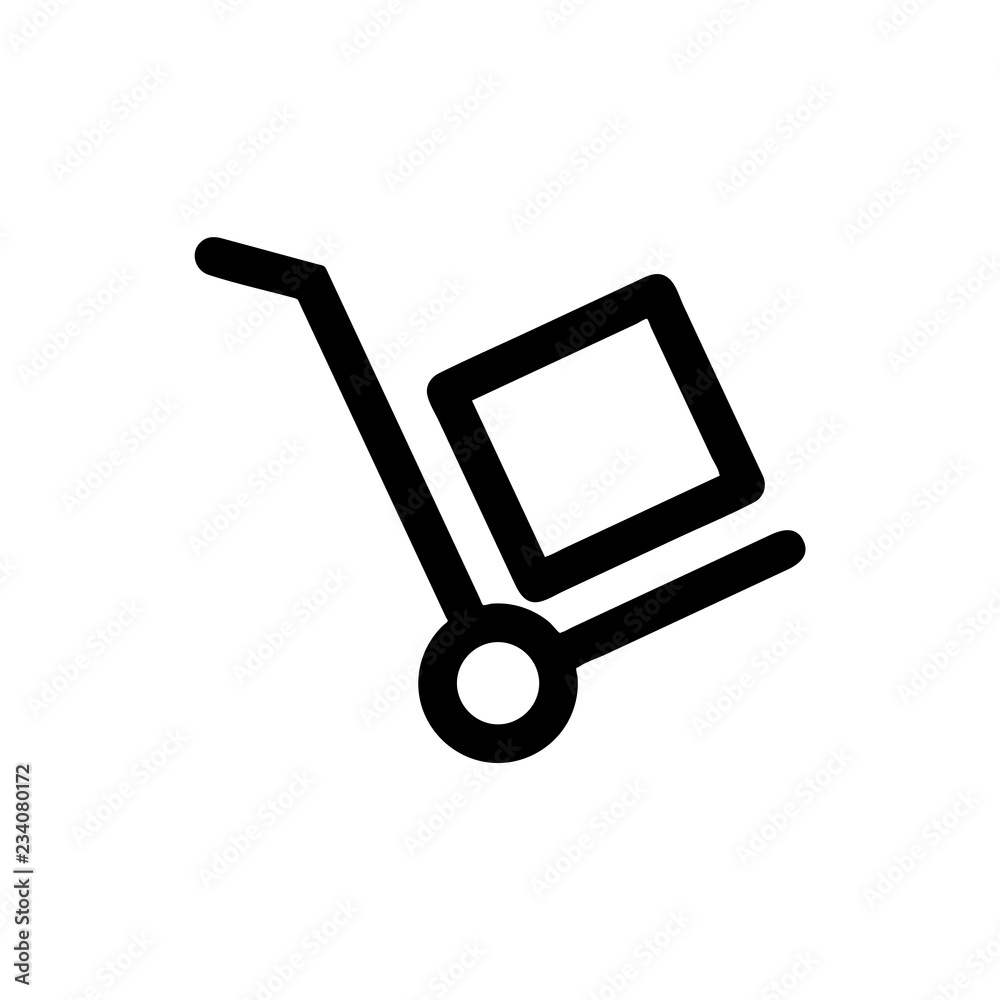 Cargo icon vector isolated on background. Trendy sweet symbol. Pixel perfect. illustration EPS 10.