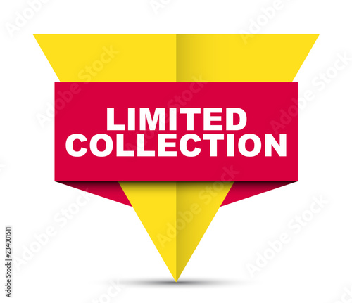 red vector banner limited colection