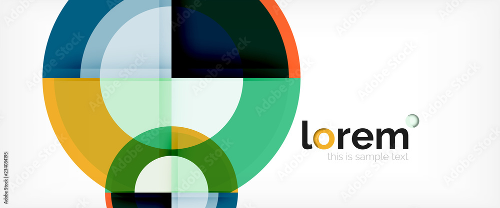 Circle abstract background, geometric modern design template Circle abstract background, geometric modern design template