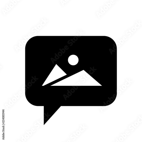 Chat Icon. Speech Bubble Sign. Conversation, Communications Symbol. Image Icon