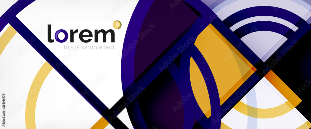 Fototapeta premium Modern geometric abstract background