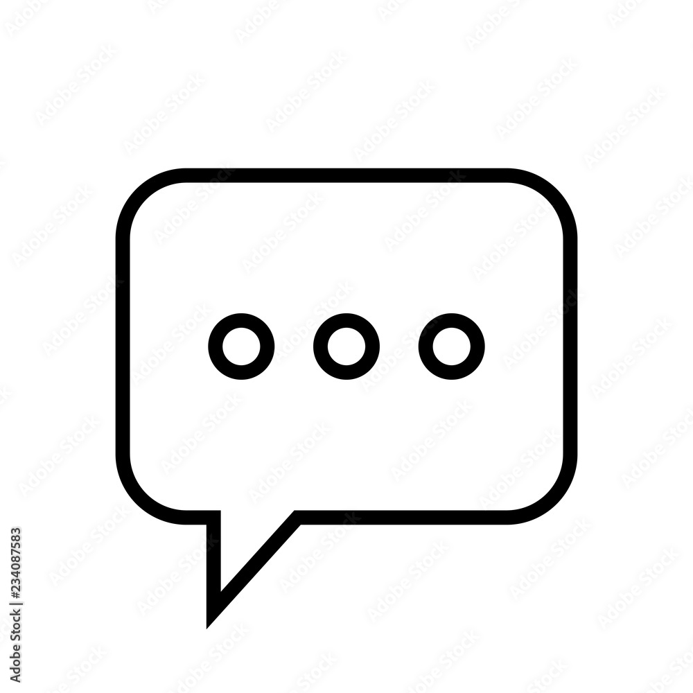 Chat Icon. Speech Bubble Sign. Conversation, Communications Symbol. Chat Icon. Speech Bubble Sign. Conversation, Communications Symbol.