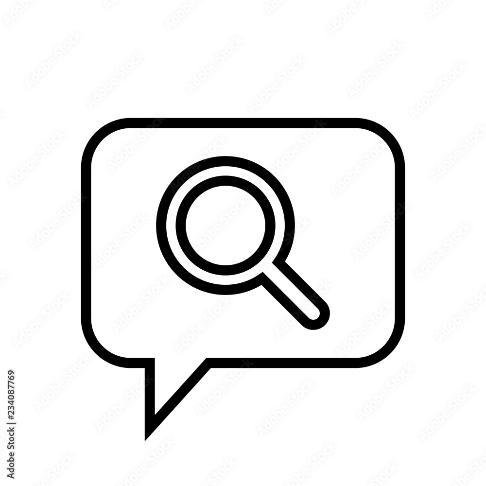 Chat Icon. Speech Bubble Sign. Conversation, Communications Symbol. Search Icon Chat Icon. Speech Bubble Sign. Conversation, Communications Symbol. Search Icon