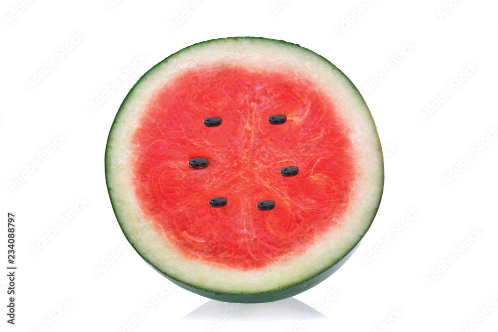 Sliced of watermelon isolated on white background. Sliced of watermelon isolated on white background.