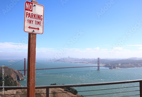 San Francisco, Golden Gate Bridge Parking