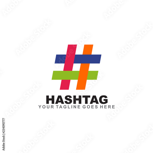 Hashtag logo design