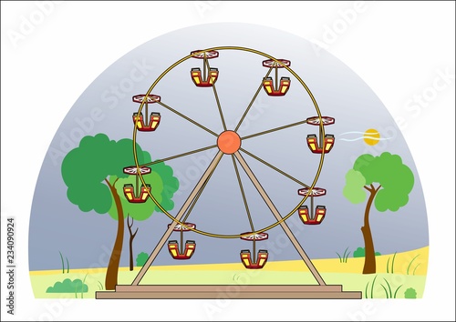Ferris wheel in the park