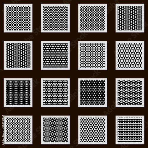 collection of geometric patterns