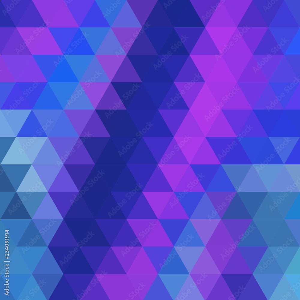 vector geometric background. colored blue triangles. eps 10