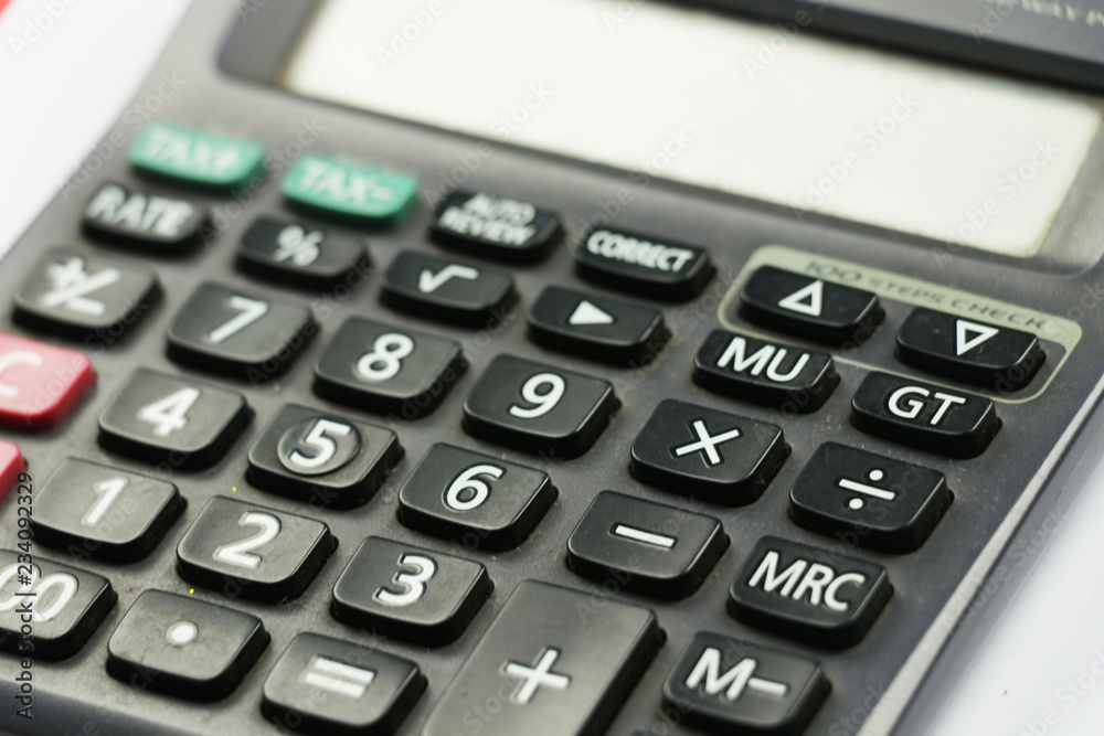 calculator isolated on white background calculator isolated on white background