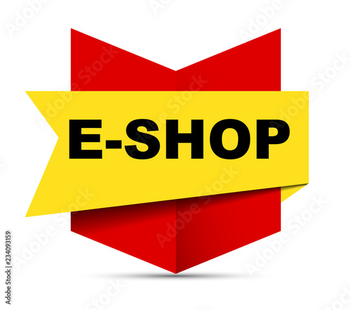 red vector banner eshop