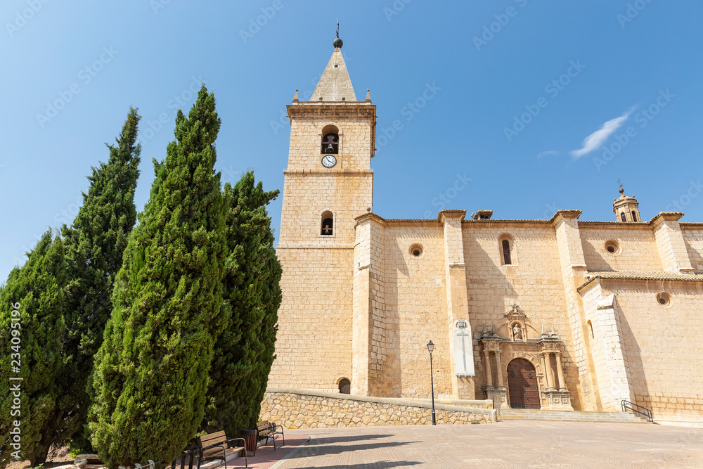 San Salvador church in La Roda city, province of Albacete, Castile La Mancha, Spain
