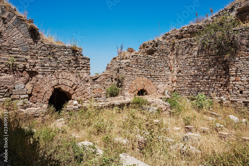 Ruins of Scholastica Baths. Ephesus. Selcuk in Izmir Province, Turkey