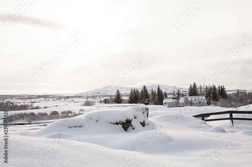 Thingvellir National Park or better known as Iceland pingvellir National Park during winter © keongdagreat