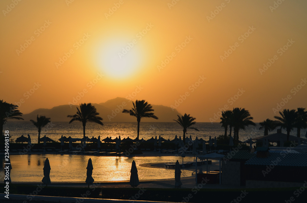 Obraz premium sunset on the beach