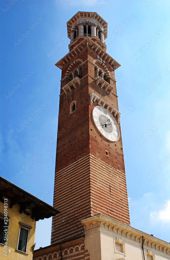The Lamberti Tower in Verona