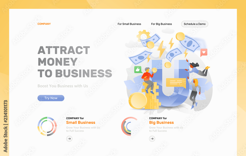 Attract Money Header Template Attract Money Header Template