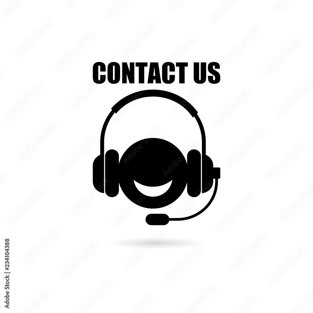 Black Contact us icon or logo Black Contact us icon or logo