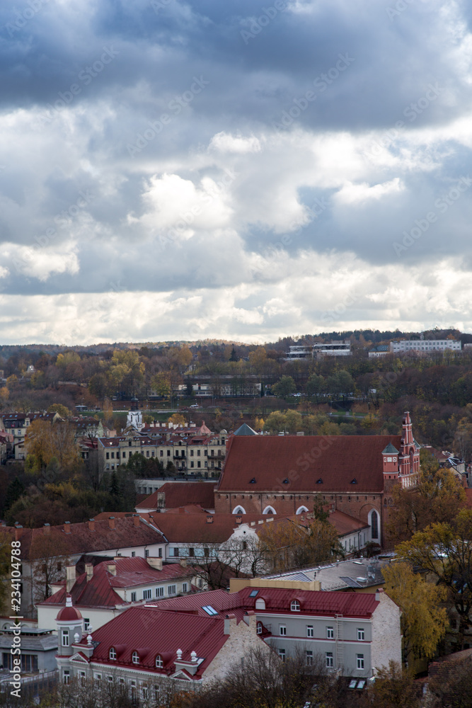 Panorama von der Altstadt von Vilnius in Litauen Panorama von der Altstadt von Vilnius in Litauen