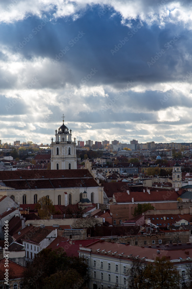 Panorama von der Altstadt von Vilnius in Litauen 