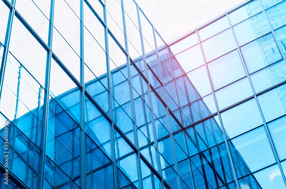 transparent glass wall of office building transparent glass wall of office building