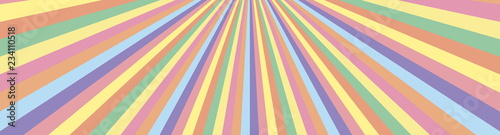 Rainbow pastel background with different multicolor lines. 