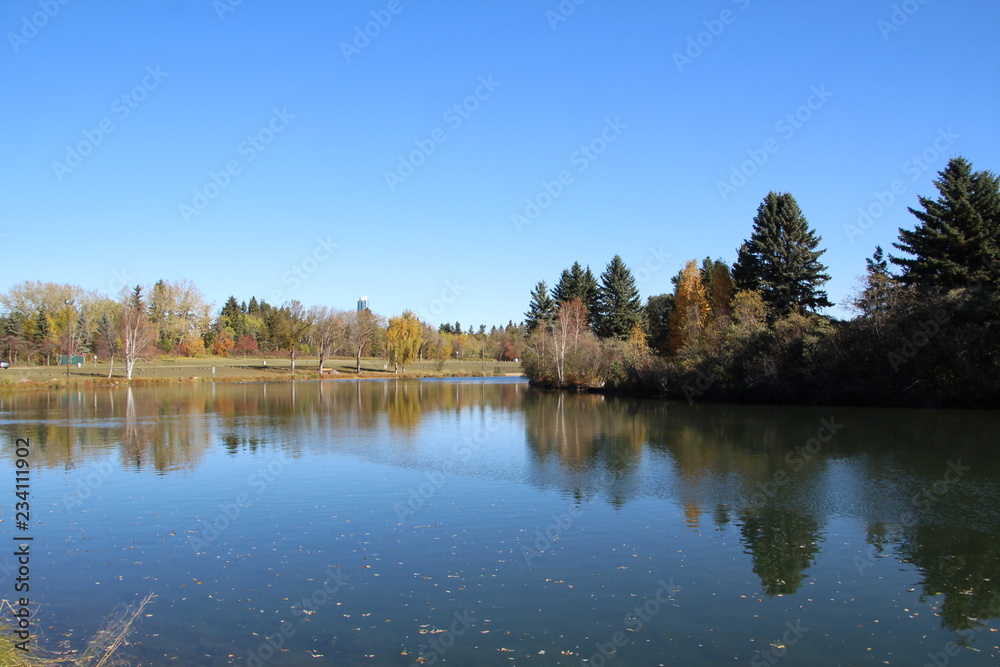 Reflection Of Autumn, William Hawrelak Park, Edmonton, Alberta