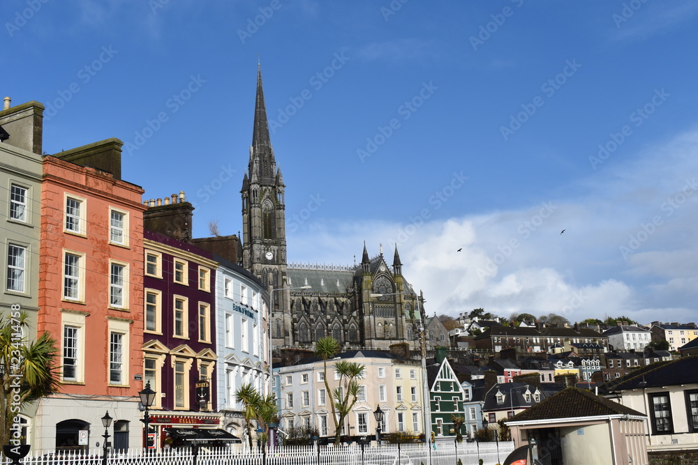 The port of Cobh was the last pick-up spot for Titanic before it embarked on its fateful journey. Cobh, Ireland, November, 2018