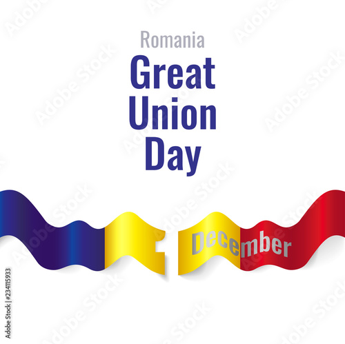 Romania Great Union Day Vector Template Design Illustration