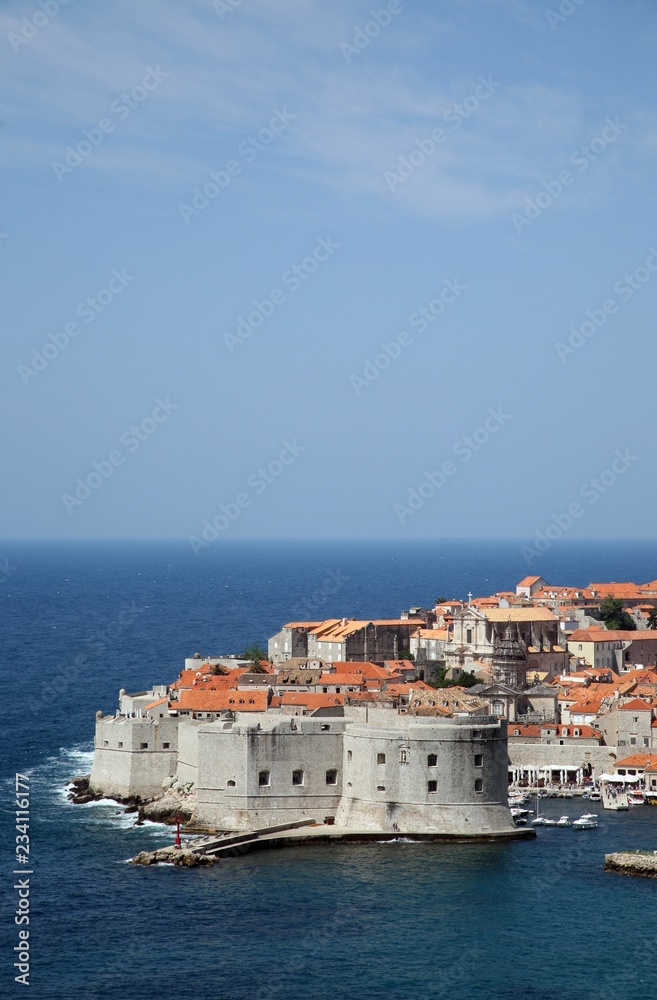 Dubrovnik, Croatia. Most popular travel destination in Adriatic sea.