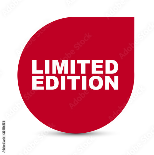 red vector banner limited edition