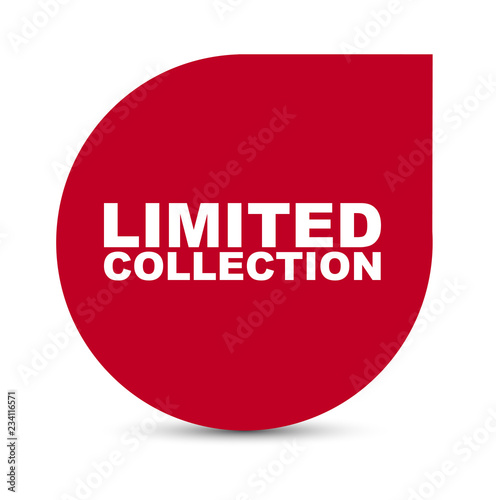 red vector banner limited colection