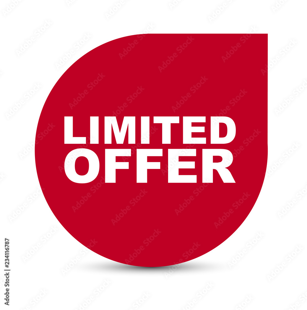 red vector banner limited offer red vector banner limited offer