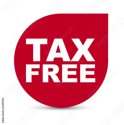 red vector banner tax free