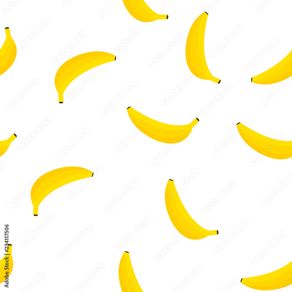 White Banana seamless pattern. Vector illustration. White Banana seamless pattern. Vector illustration.