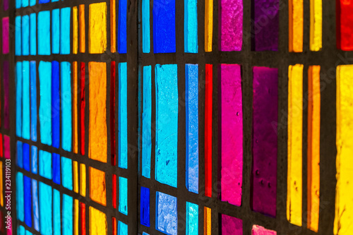 Wallpaper Mural multicolored stained glass window