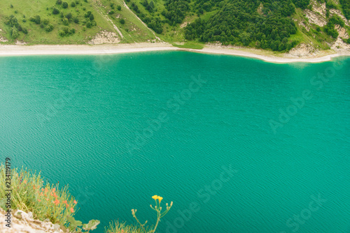 Chechnya, Ichkeria, lake Kezenoyam, Caucasus