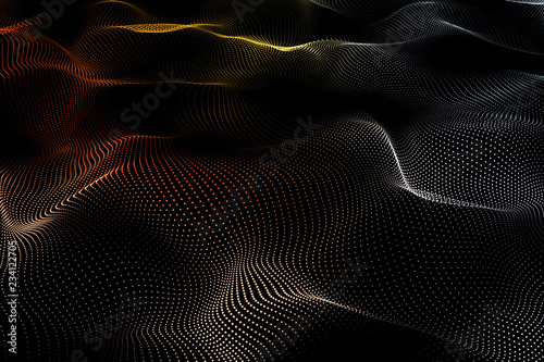 Wallpaper Mural Digital wave backdrop Torontodigital.ca