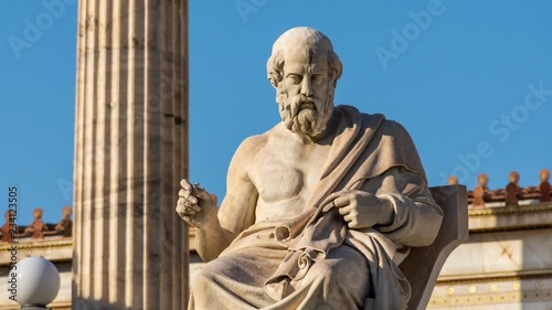 Close Up Of Ancient Greek Philosopher Plato