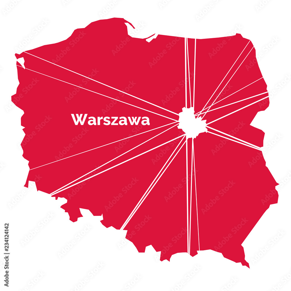 Fototapeta premium Warszawa - stolica Polski