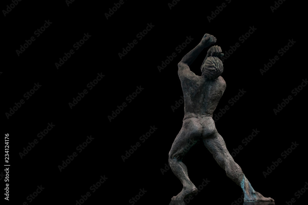 Muskolöse Statue